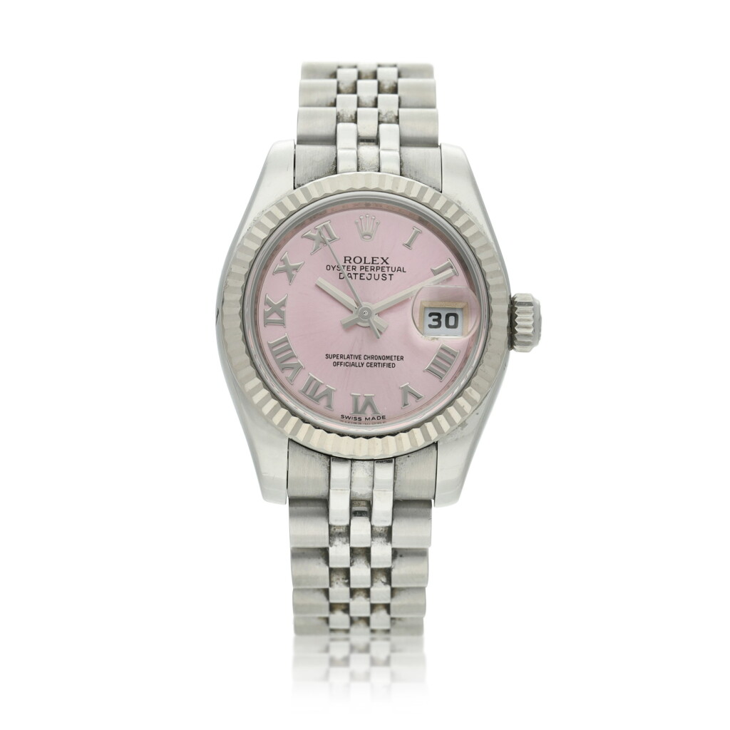View full screen - View 1 of Lot 34. Reference 179174 Datejust A stainless steel automatic wristwatch with date and bracelet, Circa 2008.