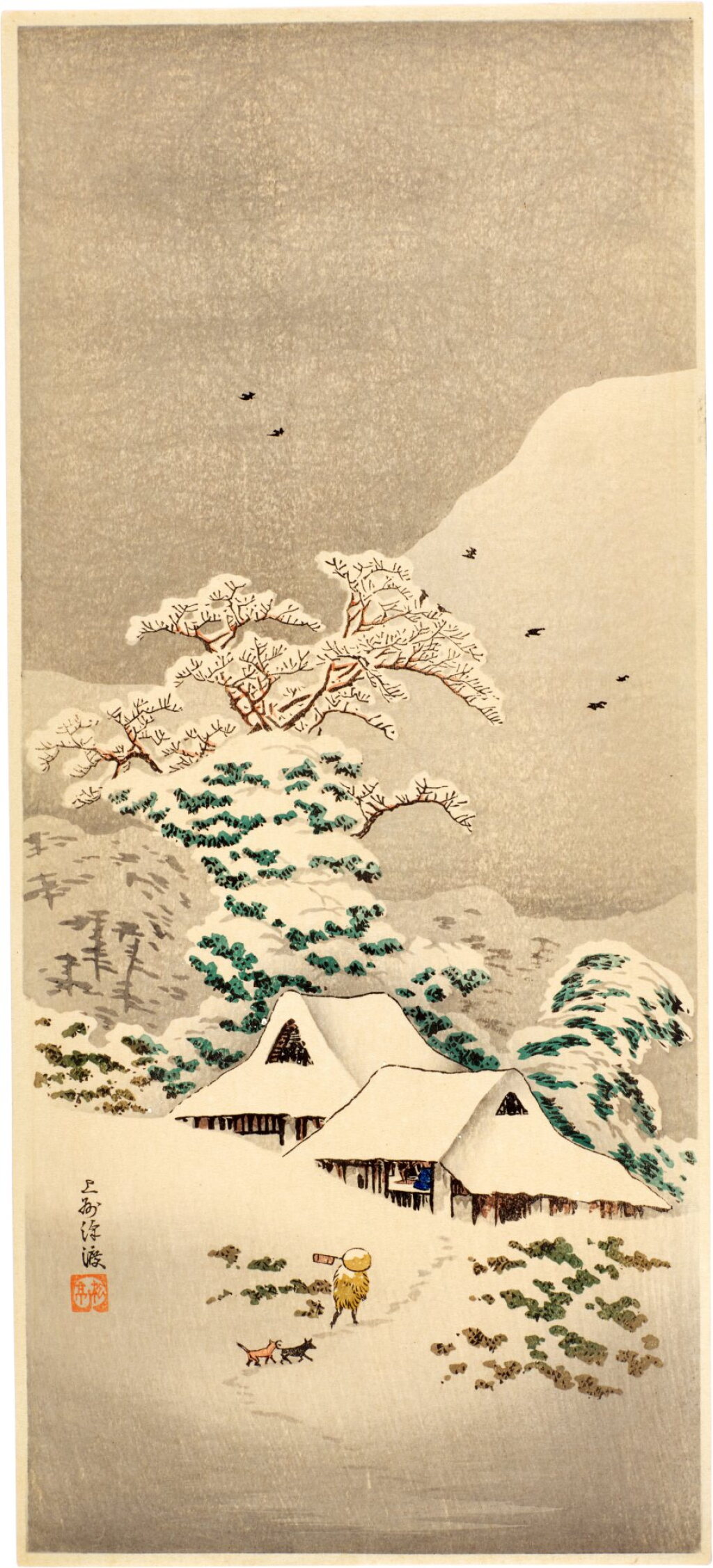 View full screen - View 1 of Lot 48. Takahashi Shotei (Hiroaki, 1871-1945) | Sawatari in Joshu (Joshu Sawatari) | Taisho period, early 20th century.