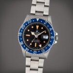 GMT-Master 'Blueberry', Reference 1675 | A stainless steel dual time zone wristwatch with arabic date and bracelet | Circa 1978 | 勞力士 | GMT-Master 'Blueberry' 型號1675 | 精鋼兩地時間鏈帶腕錶備阿拉伯文日期顯示,製作年份約1978