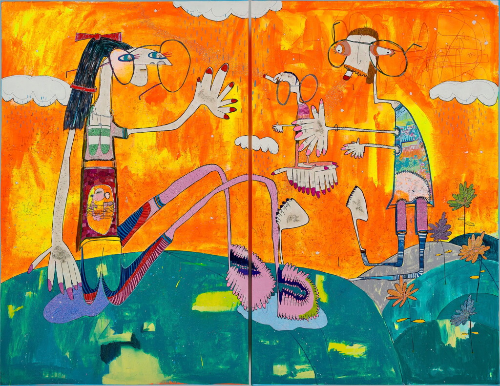 View full screen - View 1 of Lot 1103. Rafa Macarrón 拉法・馬卡龍 | Rutina Fluor (diptych) 氟日常(雙聯作).