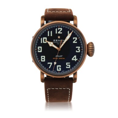 View full screen - View 1 of Lot 166. PILOT TYPE 20, REF 29.2430.679/21.C753 BRONZE AND TITANIUM WRISTWATCH CIRCA 2018.