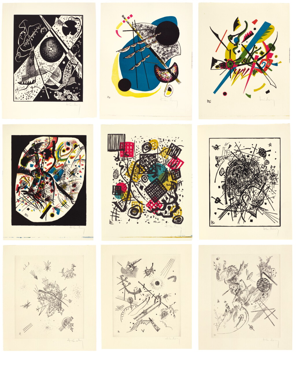 View full screen - View 1 of Lot 351. WASSILY KANDINSKY | KLEINE WELTEN (ROETHEL 164-75).