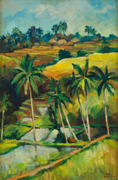 View full screen - View 1 of Lot 4573. Balinese Landscape | 巴厘島風景.