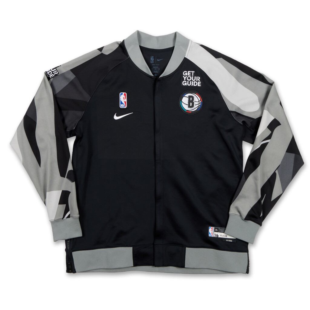 View full screen - View 1 of Lot 231. Drew Timme Brooklyn Nets 2024-2025 City Edition Warmup Set.
