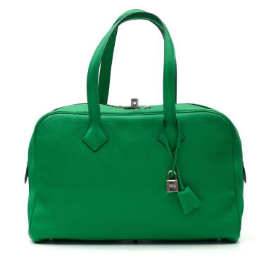 View full screen - View 1 of Lot 349. Bambou Victoria Duffle Bag 36cm in Taurillion Clemence Leather, 2014.