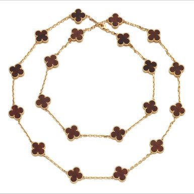 View full screen - View 1 of Lot 22. Letter wood necklace, 'Alhambra' .