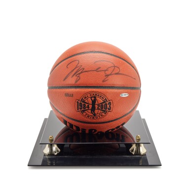 View full screen - View 1 of Lot 22. Michael Jordan Signed 'Career Tribute' Basketball.