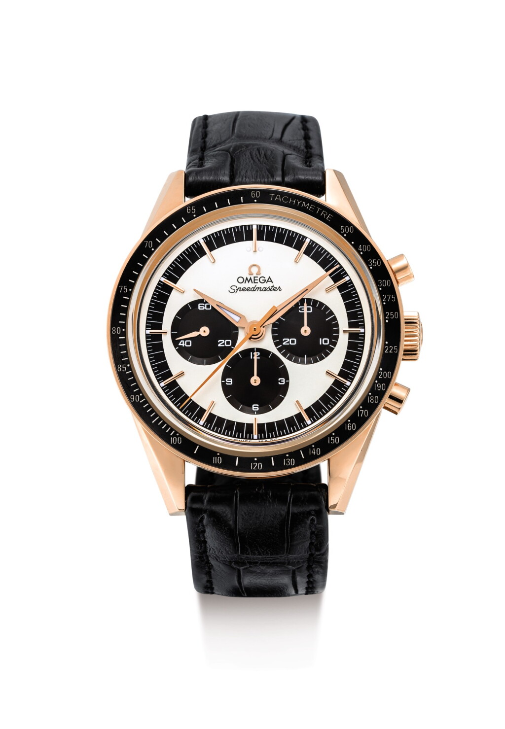 View full screen - View 1 of Lot 2010. OMEGA | SPEEDMASTER, REFERENCE 311.63.40.30.02.001, A PINK GOLD CHRONOGRAPH WRISTWATCH , CIRCA 2016 | 奧米茄 | "Speedmaster 型號311.63.40.30.02.001 粉紅金計時腕錶,錶殼編號87537010及411,約2016年製".