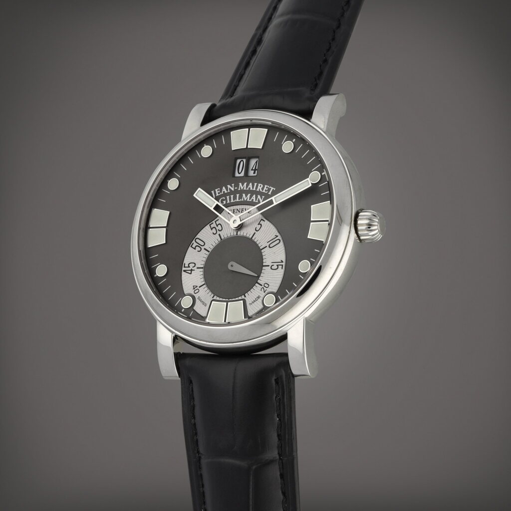 View full screen - View 1 of Lot 63. Grande Date | A limited edition stainless steel wristwatch with digital date display | Circa 2005.