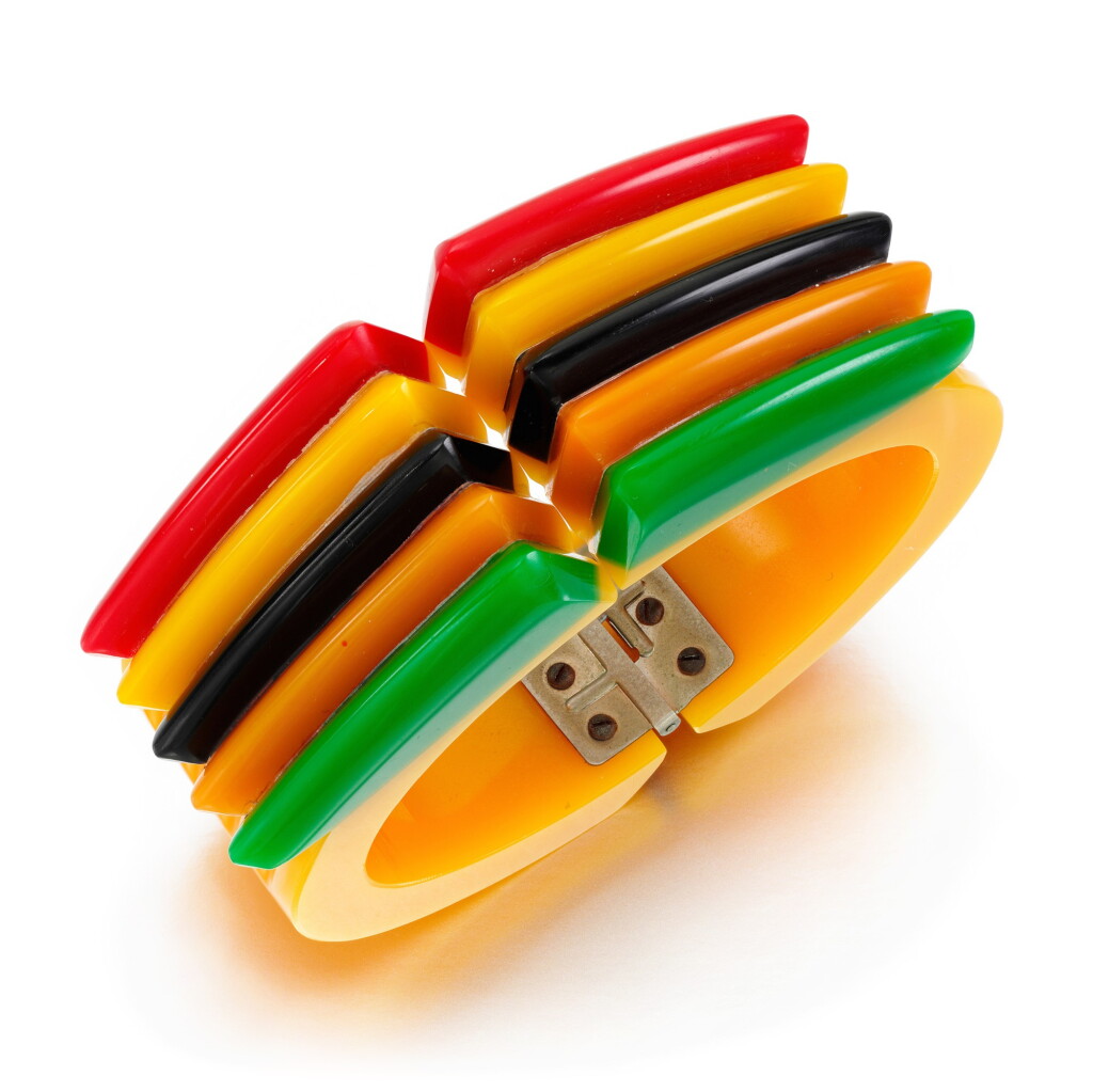 View full screen - View 1 of Lot 84. Acrylic bangle, mid 20th century.