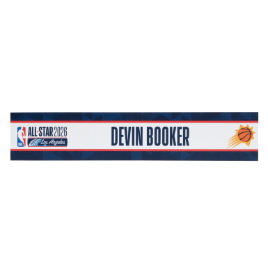 View full screen - View 1 of Lot 89. Devin Booker ‘NBA All-Star Weekend’ Locker Room Nameplate | Set of 4 .