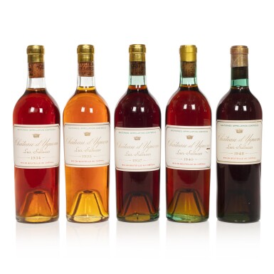 View full screen - View 1 of Lot 546. Château d'Yquem "Vertical" (5 BT).