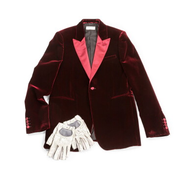 View full screen - View 1 of Lot 2136. Burgundy Velvet Tuxedo Jacket, 2016.