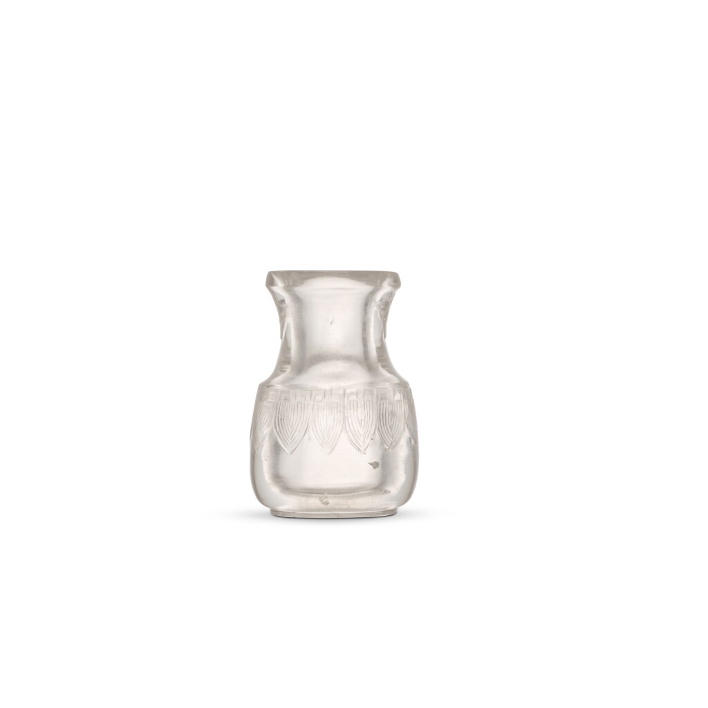View full screen - View 1 of Lot 960. A miniature rock crystal vase, Qing dynasty, Qianlong period.