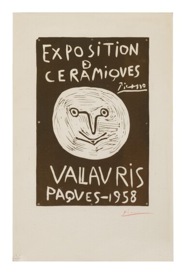 View full screen - View 1 of Lot 1. Exposition de Céramiques Vallauris Pâques-1958 (Bloch 1279; Baer 1047).