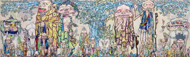 View full screen - View 1 of Lot 1134. Takashi Murakami 村上隆 | 69 Arhats Beneath the Bodhi Tree 菩提樹下六十九羅漢.