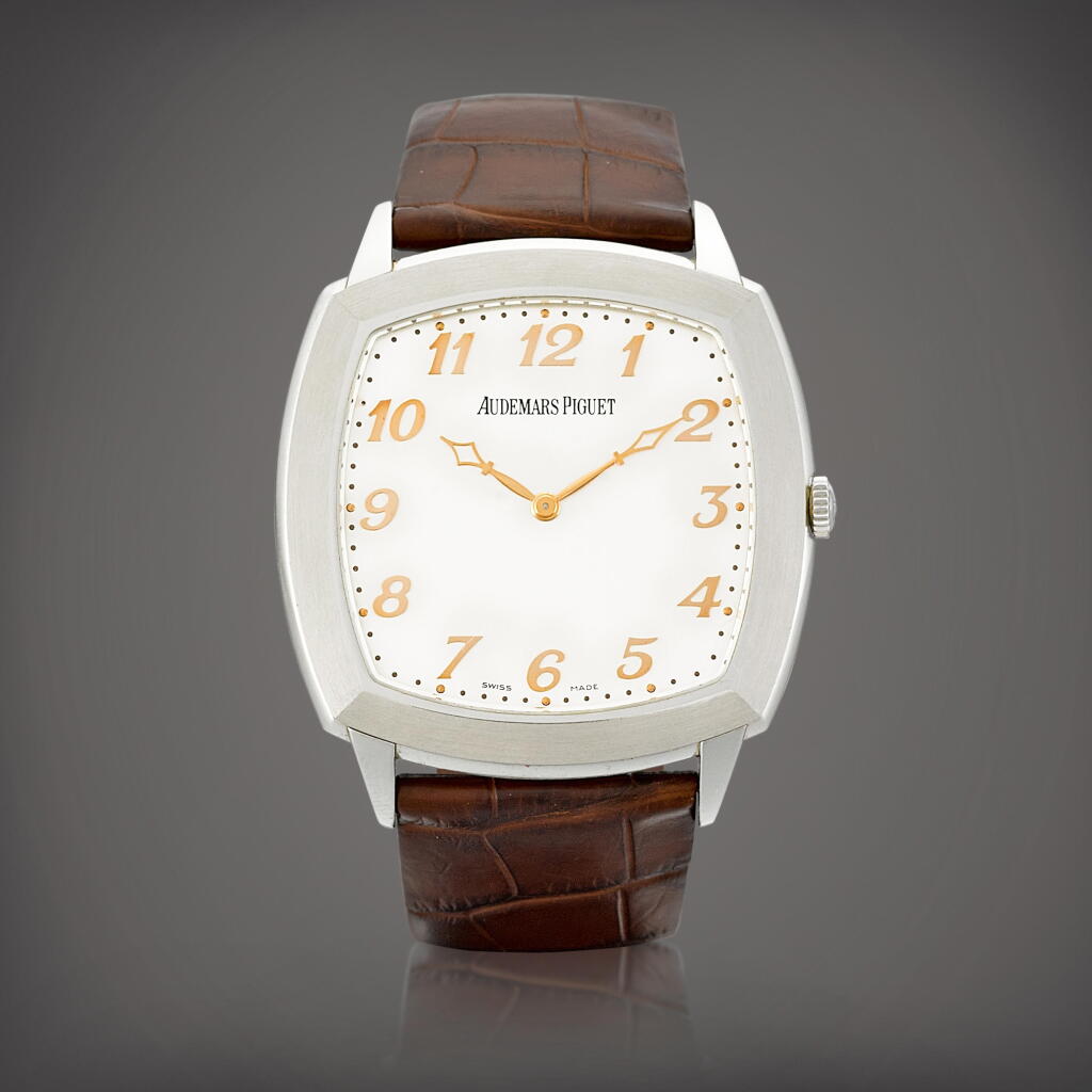 View full screen - View 1 of Lot 2192. Tradition, Reference 15160PT.OO.A092CR.01 | A platinum wristwatch, Circa 2013 | 愛彼 | Tradition 型號15160PT.OO.A092CR.01 | 鉑金腕錶,約2013年製.