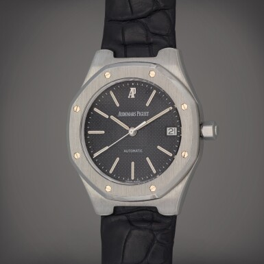 View full screen - View 1 of Lot 106. Royal Oak '20th Anniversary Edition', Reference 14800ST | A limited edition stainless steel wristwatch with date | Circa 1992 .