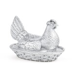 A novelty Edwardian silver egg holder, George Fox for C.T. & G. Fox, London 1901