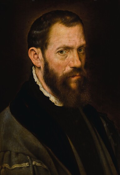 View full screen - View 1 of Lot 22. ANTHONIS MOR | Portrait of Jacopo da Trezzo (c. 1514–1589) | 安東尼斯・莫爾 | 《雅各布・達・特雷佐肖像(約1514–1589年)》.