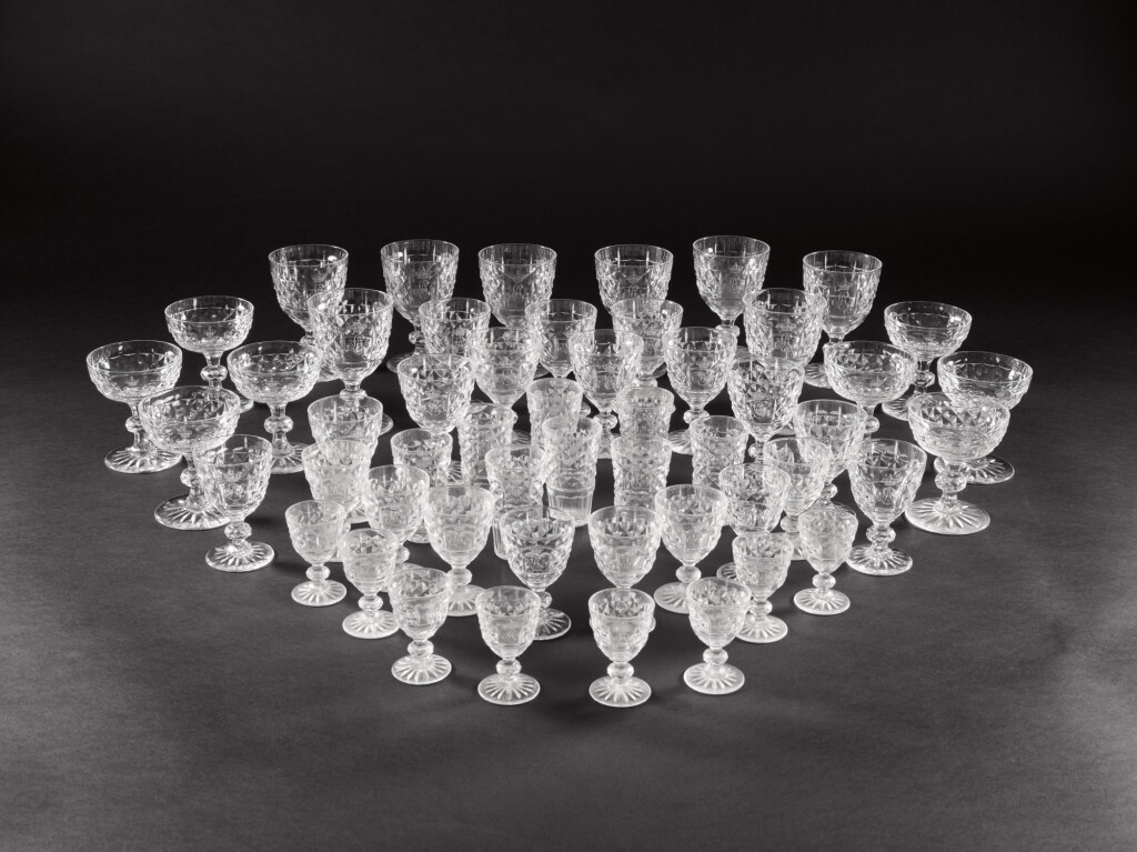 View full screen - View 1 of Lot 20. King Leopold III and Queen Astrid: An extensive cut and engraved Belgian royal monogrammed part table service, second quarter 20th century.