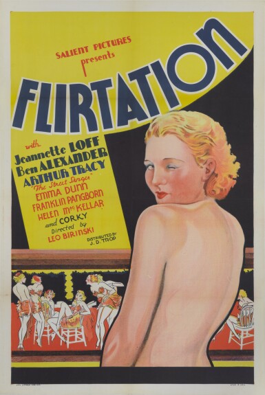 View full screen - View 1 of Lot 46. FLIRTATION (1934) POSTER, US.