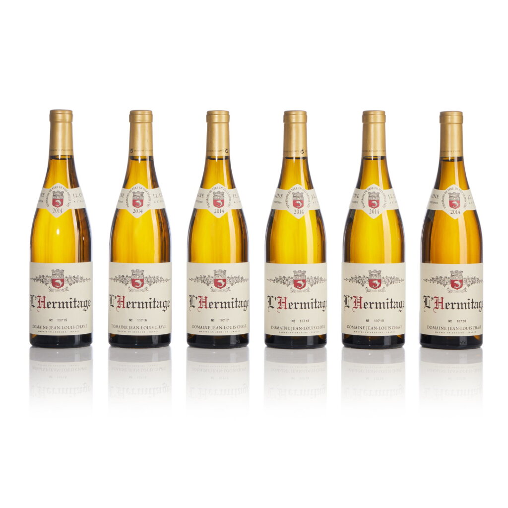 View full screen - View 1 of Lot 500. Hermitage Blanc 2014 Jean-Louis Chave (6 BT).