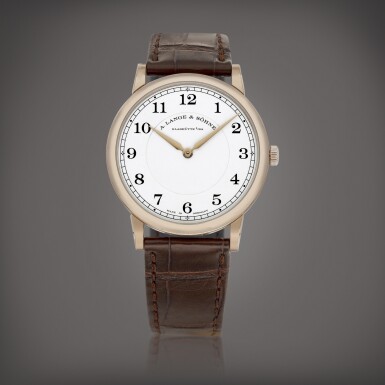 View full screen - View 1 of Lot 707. 1815 Thin Honeygold “Homage to F.A. Lange”, Reference 239.050 | A limited edition honey gold wristwatch, Made to commemorate the 175th anniversary of A. Lange & Söhne, Circa 2020 | 朗格 | 1815 Thin Honeygold “Homage to F.A. Lange” 型號239.050 | 限量版蜜糖金腕錶,為紀念品牌誕辰175週年而製,約2020年製.