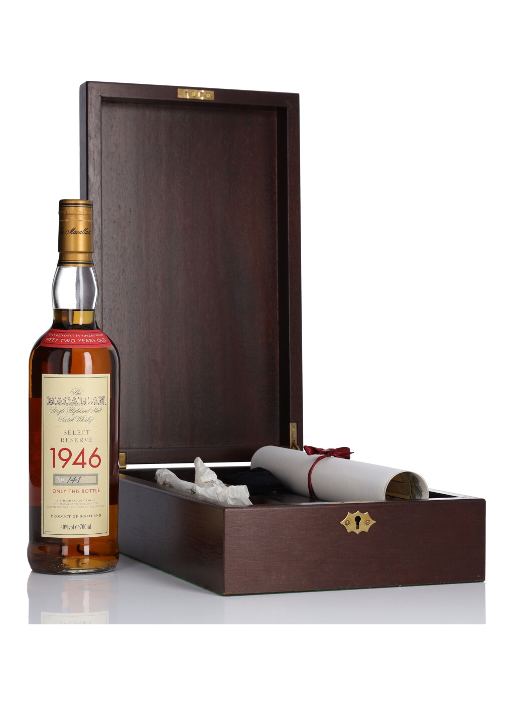 View full screen - View 1 of Lot 7. The Macallan Select Reserve 52 Year Old 40.0 abv 1946 (1 BT 70cl).
