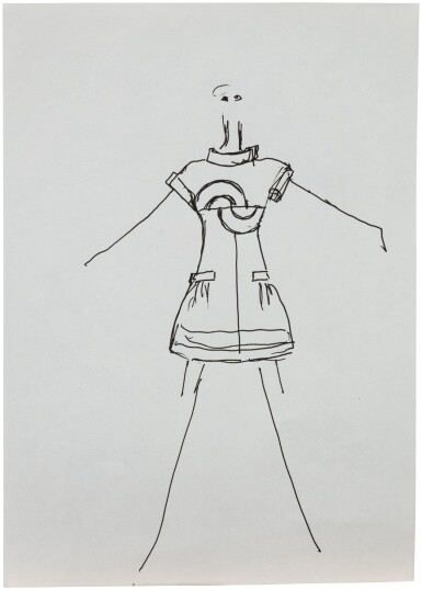 View full screen - View 1 of Lot 25. Three studies for fashion.