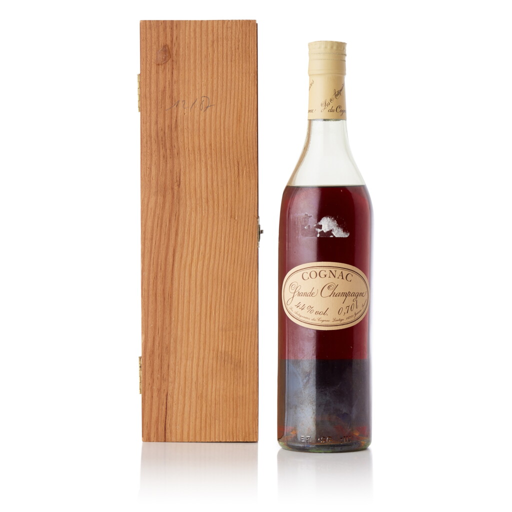 View full screen - View 1 of Lot 6783. Les Antiquaires Grande Champagne Cognac 44.0 abv 1935 (1 BT70).