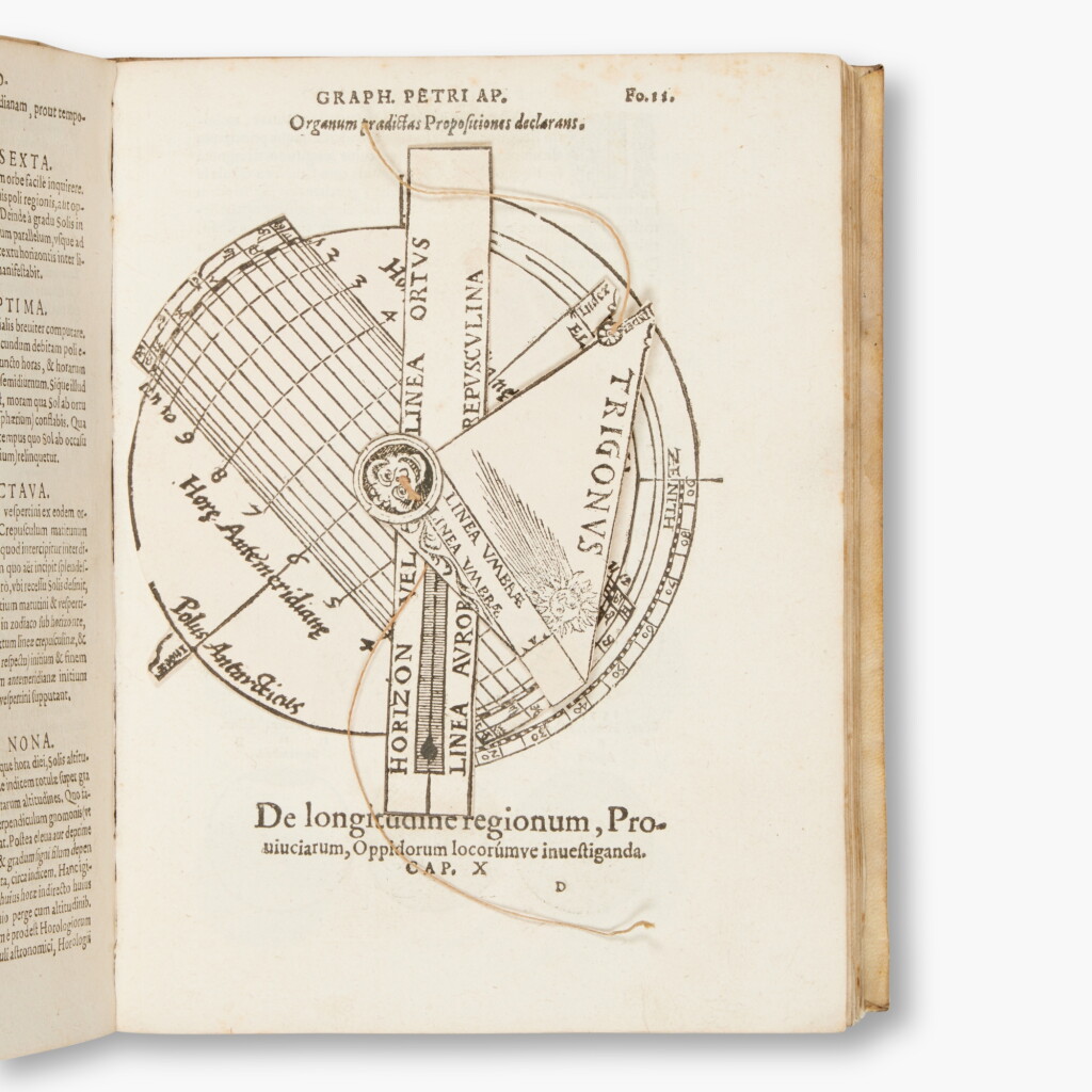 View full screen - View 1 of Lot 22. Apianus, Petrus — Gemma Frisius (ed.) | Cosmographia, Antwerp, 1574, contemporary vellum .