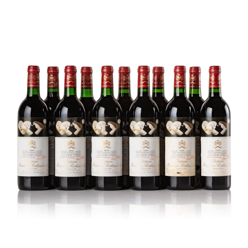 View full screen - View 1 of Lot 324. Château Mouton Rothschild 1986 (11 BT).