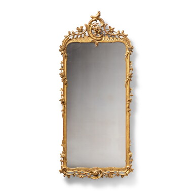 View full screen - View 1 of Lot 808. A Louis XV giltwood mirror, circa 1750.