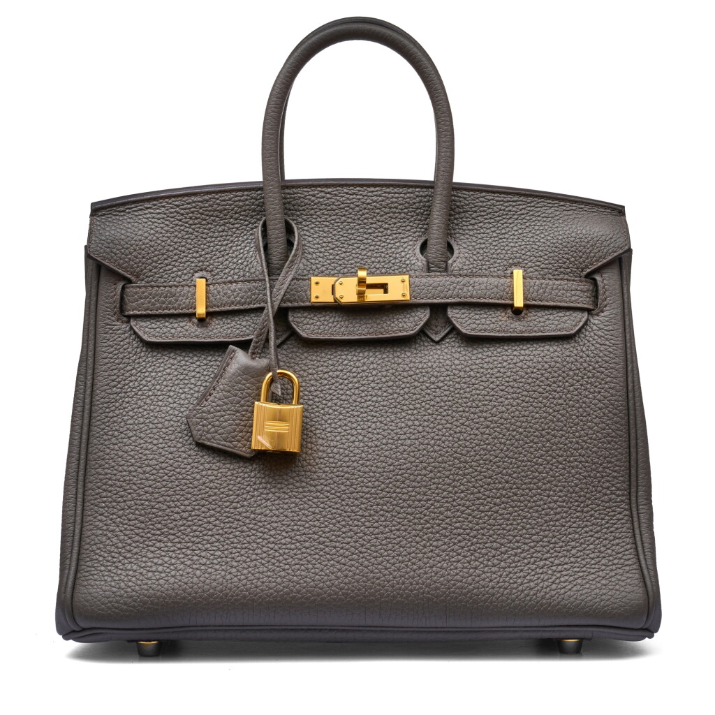 View full screen - View 1 of Lot 29. Etain Togo Birkin 25 Gold Hardware, 2021.