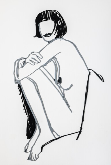 View full screen - View 1 of Lot 738. Monica, Arms on Knees.