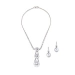 Collier perles fines et diamant | Natural pearl and diamond necklace