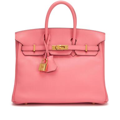 View full screen - View 1 of Lot 42. Rose Azalee Swift Birkin 25 Gold Hardware, 2017.