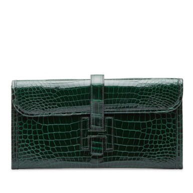 View full screen - View 1 of Lot 431. Emerald Jige Elan 29 in Shiny Porosus Crocodile, 2013.