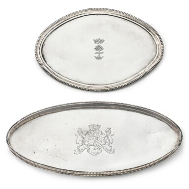 View full screen - View 1 of Lot 67. A George III silver teapot stand, John Schofield, London, 1782.
