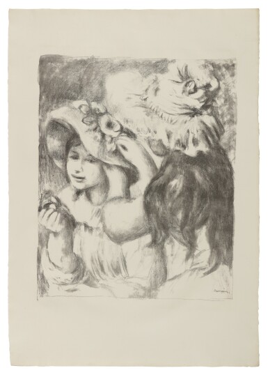 View full screen - View 1 of Lot 137. Le Chapeau Epinglé (2eme planche) (Delteil, Stella 30; Roger-Marx 5).