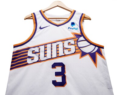 View full screen - View 1 of Lot 44. Bradley Beal Phoenix Suns 2023-2024 Game Worn Association Edition Jersey.
