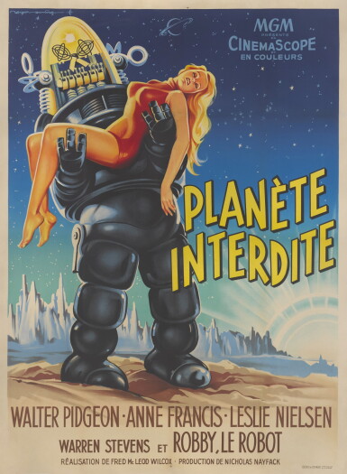 View full screen - View 1 of Lot 26. FORBIDDEN PLANET (1956) POSTER, FRENCH.