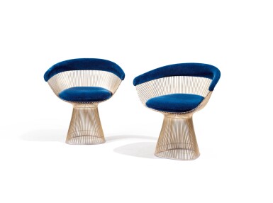 View full screen - View 1 of Lot 55. Pair of armchairs, designed in 1966.