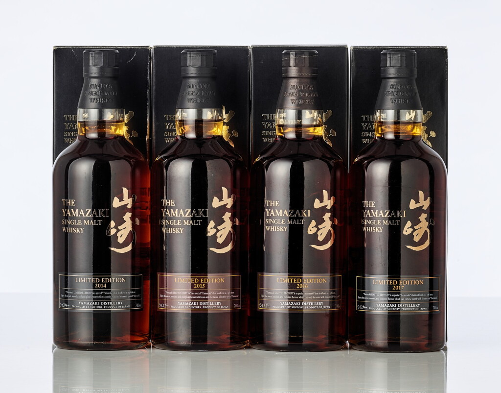 View full screen - View 1 of Lot 2046. 山崎 Yamazaki Limited Edition 2014 - 2017 43.0 abv NV (4 BT70).