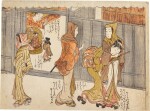 Attributed to Isoda Koryusai (1735-1790) | On the Street in the Yoshiwara | Edo period, 18th century