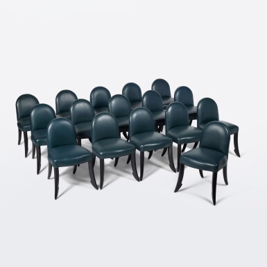 View full screen - View 1 of Lot 35. Set of Sixteen Dining Chairs.