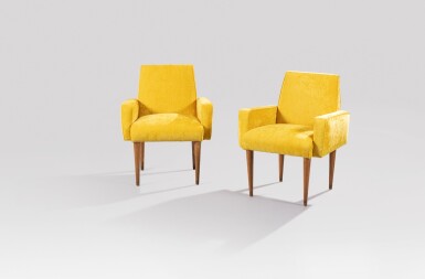 View full screen - View 1 of Lot 115. Paire de fauteuils.