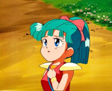 View full screen - View 1 of Lot 32. Himiko Shinobibe Animation Cels with Douga and Printed Background | 忍部火美子小美賽璐璐,附線稿及印刷背景.