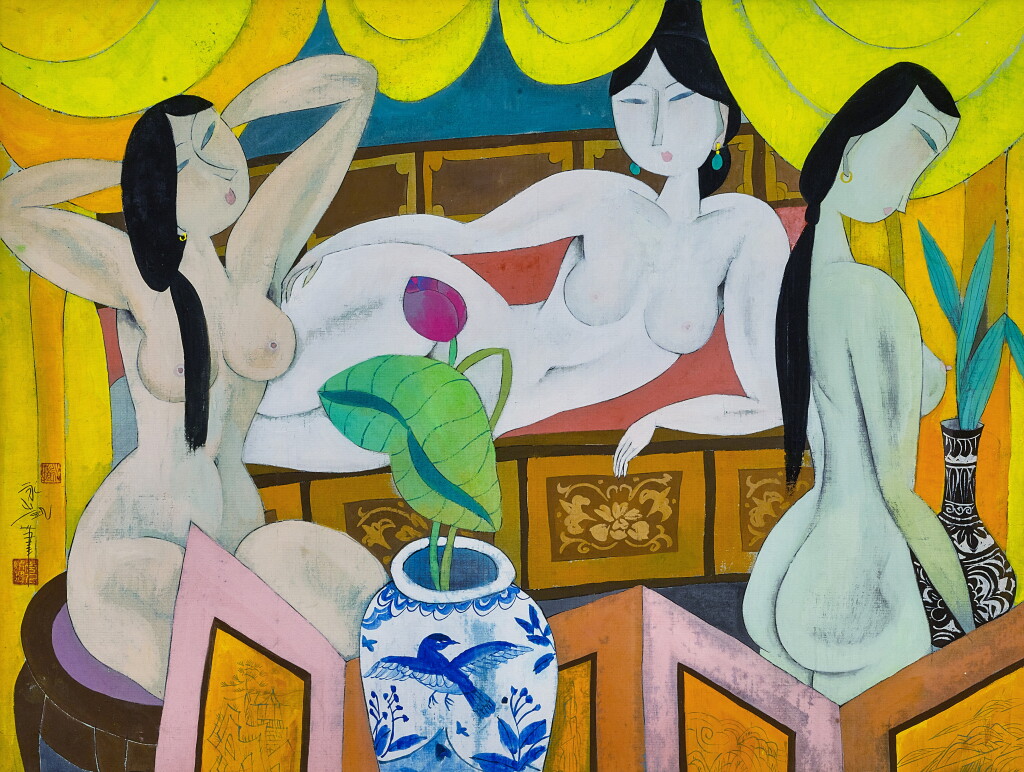 View full screen - View 1 of Lot 2014. 胡永凱 Hu Yongkai | Three nudes 三美圖.